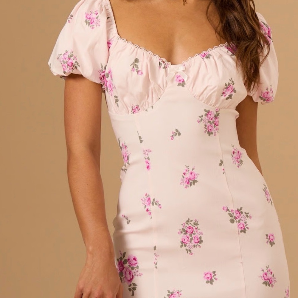 Altar'd State Pink Floral Dress